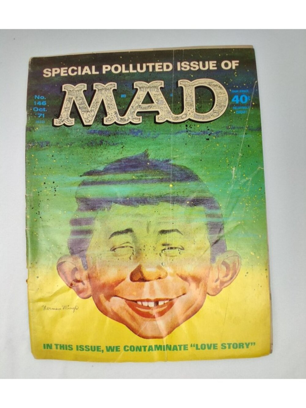 Mad Magazine Issue No. 146 Oct 1971 Special Polluted Issue Vintage Satirical Com